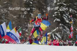 24.01.2016, Antholz, Italy (ITA): Lisa Theresa Hauser (AUT) -  IBU world cup biathlon, relay women, Antholz (ITA). www.nordicfocus.com. © Manzoni/NordicFocus. Every downloaded picture is fee-liable.
