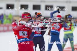 24.01.2016, Antholz, Italy (ITA): Tiril Eckhoff (NOR) -  IBU world cup biathlon, relay women, Antholz (ITA). www.nordicfocus.com. © Manzoni/NordicFocus. Every downloaded picture is fee-liable.