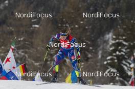 24.01.2016, Antholz, Italy (ITA): Justine Braisaz (FRA) -  IBU world cup biathlon, relay women, Antholz (ITA). www.nordicfocus.com. © Manzoni/NordicFocus. Every downloaded picture is fee-liable.