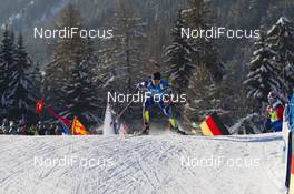 22.01.2016, Antholz, Italy (ITA): Jean Guillaume Beatrix (FRA) -  IBU world cup biathlon, sprint men, Antholz (ITA). www.nordicfocus.com. © Manzoni/NordicFocus. Every downloaded picture is fee-liable.