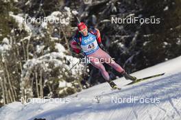 22.01.2016, Antholz, Italy (ITA): Evgeniy Garanichev (RUS) -  IBU world cup biathlon, sprint men, Antholz (ITA). www.nordicfocus.com. © Manzoni/NordicFocus. Every downloaded picture is fee-liable.