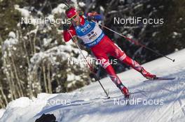 22.01.2016, Antholz, Italy (ITA): Erlend Bjoentegaard (NOR) -  IBU world cup biathlon, sprint men, Antholz (ITA). www.nordicfocus.com. © Manzoni/NordicFocus. Every downloaded picture is fee-liable.
