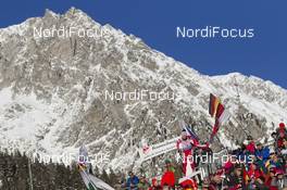 21.01.2016, Antholz, Italy (ITA): Event Feature: Fans of Dorothea Wierer (ITA) -  IBU world cup biathlon, sprint women, Antholz (ITA). www.nordicfocus.com. © Manzoni/NordicFocus. Every downloaded picture is fee-liable.