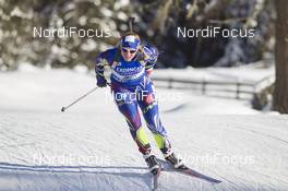 21.01.2016, Antholz, Italy (ITA): Anais Bescond (FRA) -  IBU world cup biathlon, sprint women, Antholz (ITA). www.nordicfocus.com. © Manzoni/NordicFocus. Every downloaded picture is fee-liable.