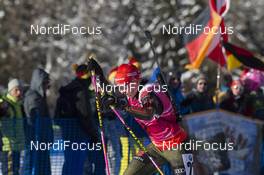 21.01.2016, Antholz, Italy (ITA): Franziska Hildebrand (GER) -  IBU world cup biathlon, sprint women, Antholz (ITA). www.nordicfocus.com. © Manzoni/NordicFocus. Every downloaded picture is fee-liable.