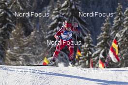 21.01.2016, Antholz, Italy (ITA): Tiril Eckhoff (NOR) -  IBU world cup biathlon, sprint women, Antholz (ITA). www.nordicfocus.com. © Manzoni/NordicFocus. Every downloaded picture is fee-liable.