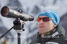 20.01.2016, Antholz, Italy (ITA): Joern Wollschlaeger (GER) coach Team Switzerland -  IBU world cup biathlon, training, Antholz (ITA). www.nordicfocus.com. © Manzoni/NordicFocus. Every downloaded picture is fee-liable.