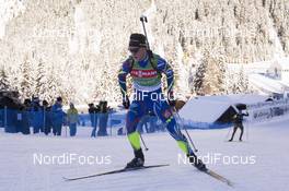 21.01.2016, Antholz, Italy (ITA): Antonin Guigonnat (FRA) -  IBU world cup biathlon, training, Antholz (ITA). www.nordicfocus.com. © Manzoni/NordicFocus. Every downloaded picture is fee-liable.