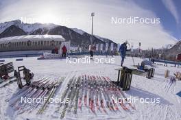 19.01.2016, Antholz, Italy (ITA): Event Feature: Beautiful sunshine during the training day -  IBU world cup biathlon, training, Antholz (ITA). www.nordicfocus.com. © Manzoni/NordicFocus. Every downloaded picture is fee-liable.