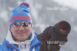 20.01.2016, Antholz, Italy (ITA): Vladimir Bragin (RUS), coach team Russia -  IBU world cup biathlon, training, Antholz (ITA). www.nordicfocus.com. © Manzoni/NordicFocus. Every downloaded picture is fee-liable.