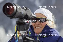 20.01.2016, Antholz, Italy (ITA): Nadia Bilova (UKR) headcoach women Team Poland -  IBU world cup biathlon, training, Antholz (ITA). www.nordicfocus.com. © Manzoni/NordicFocus. Every downloaded picture is fee-liable.