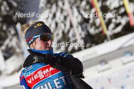 19.01.2016, Antholz, Italy (ITA): Marie Dorin (FRA) -  IBU world cup biathlon, training, Antholz (ITA). www.nordicfocus.com. © Manzoni/NordicFocus. Every downloaded picture is fee-liable.
