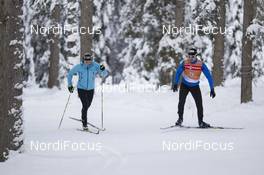 19.01.2016, Antholz, Italy (ITA): Justine Braisaz (FRA), Alexis Boeuf (FRA), (l-r) -  IBU world cup biathlon, training, Antholz (ITA). www.nordicfocus.com. © Manzoni/NordicFocus. Every downloaded picture is fee-liable.