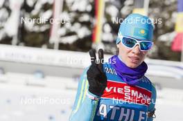19.01.2016, Antholz, Italy (ITA): Darya Usanova (KAZ) -  IBU world cup biathlon, training, Antholz (ITA). www.nordicfocus.com. © Manzoni/NordicFocus. Every downloaded picture is fee-liable.