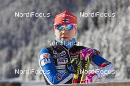 19.01.2016, Antholz, Italy (ITA): Kaisa Maekaeraeinen (FIN) -  IBU world cup biathlon, training, Antholz (ITA). www.nordicfocus.com. © Manzoni/NordicFocus. Every downloaded picture is fee-liable.