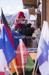 20.01.2016, Antholz, Italy (ITA): Event Feature: Fans at the souvenir shop -  IBU world cup biathlon, training, Antholz (ITA). www.nordicfocus.com. © Manzoni/NordicFocus. Every downloaded picture is fee-liable.