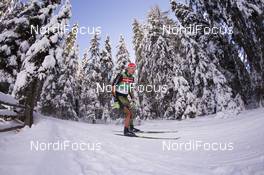 20.01.2016, Antholz, Italy (ITA): Arnd Peiffer (GER) -  IBU world cup biathlon, training, Antholz (ITA). www.nordicfocus.com. © Manzoni/NordicFocus. Every downloaded picture is fee-liable.