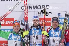 06.02.2016, Canmore, Canada (CAN): Benedikt Doll (GER), Dominik Windisch (ITA), Quentin Fillon Maillet (FRA), (l-r) -  IBU world cup biathlon, mass men, Canmore (CAN). www.nordicfocus.com. © Manzoni/NordicFocus. Every downloaded picture is fee-liable.