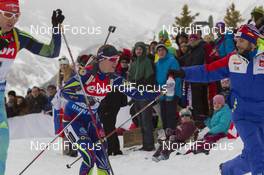 06.02.2016, Canmore, Canada (CAN): Anais Bescond (FRA) -  IBU world cup biathlon, mass women, Canmore (CAN). www.nordicfocus.com. © Manzoni/NordicFocus. Every downloaded picture is fee-liable.