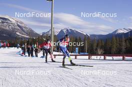 07.02.2016, Canmore, Canada (CAN): Brendan Green (CAN), Quentin Fillon Maillet (FRA), (l-r) -  IBU world cup biathlon, relay mixed, Canmore (CAN). www.nordicfocus.com. © Manzoni/NordicFocus. Every downloaded picture is fee-liable.