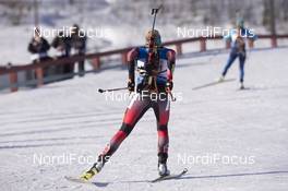 07.02.2016, Canmore, Canada (CAN): Lisa Theresa Hauser (AUT) -  IBU world cup biathlon, single mixed relay, Canmore (CAN). www.nordicfocus.com. © Manzoni/NordicFocus. Every downloaded picture is fee-liable.