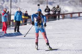 07.02.2016, Canmore, Canada (CAN): Olga Podchufarova (RUS) -  IBU world cup biathlon, single mixed relay, Canmore (CAN). www.nordicfocus.com. © Manzoni/NordicFocus. Every downloaded picture is fee-liable.