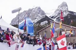 04.02.2016, Canmore, Canada (CAN): Event Feature: Spectators watch the biathlon competition -  IBU world cup biathlon, sprint men, Canmore (CAN). www.nordicfocus.com. © Manzoni/NordicFocus. Every downloaded picture is fee-liable.