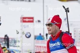 04.02.2016, Canmore, Canada (CAN): Christian Gow (CAN) -  IBU world cup biathlon, sprint men, Canmore (CAN). www.nordicfocus.com. © Manzoni/NordicFocus. Every downloaded picture is fee-liable.