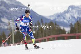 04.02.2016, Canmore, Canada (CAN): Jean Guillaume Beatrix (FRA) -  IBU world cup biathlon, sprint men, Canmore (CAN). www.nordicfocus.com. © Manzoni/NordicFocus. Every downloaded picture is fee-liable.