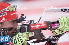 04.02.2016, Canmore, Canada (CAN): Arnd Peiffer (GER) -  IBU world cup biathlon, sprint men, Canmore (CAN). www.nordicfocus.com. © Manzoni/NordicFocus. Every downloaded picture is fee-liable.