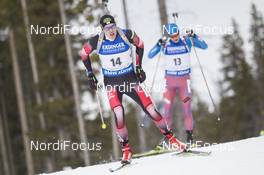 04.02.2016, Canmore, Canada (CAN): Dominik Landertinger (AUT) -  IBU world cup biathlon, sprint men, Canmore (CAN). www.nordicfocus.com. © Manzoni/NordicFocus. Every downloaded picture is fee-liable.