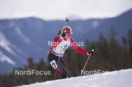 05.02.2016, Canmore, Canada (CAN): Sarah Beaudry (CAN) -  IBU world cup biathlon, sprint women, Canmore (CAN). www.nordicfocus.com. © Manzoni/NordicFocus. Every downloaded picture is fee-liable.