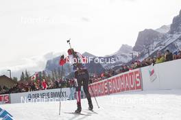 05.02.2016, Canmore, Canada (CAN): Julia Ransom (CAN) -  IBU world cup biathlon, sprint women, Canmore (CAN). www.nordicfocus.com. © Manzoni/NordicFocus. Every downloaded picture is fee-liable.
