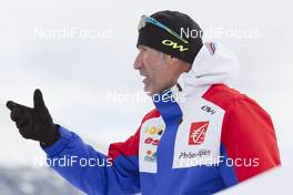 02.02.2016, Canmore, Canada (CAN): Jean Paul Giachino (FRA), coach Team France -  IBU world cup biathlon, training, Canmore (CAN). www.nordicfocus.com. © Manzoni/NordicFocus. Every downloaded picture is fee-liable.