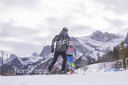 02.02.2016, Canmore, Canada (CAN): Marie Dorin (FRA) -  IBU world cup biathlon, training, Canmore (CAN). www.nordicfocus.com. © Manzoni/NordicFocus. Every downloaded picture is fee-liable.
