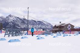 02.02.2016, Canmore, Canada (CAN): Event Feature: Overview over the stadium -  IBU world cup biathlon, training, Canmore (CAN). www.nordicfocus.com. © Manzoni/NordicFocus. Every downloaded picture is fee-liable.