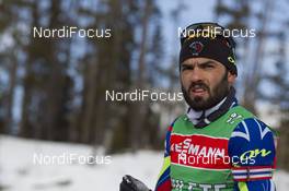 03.02.2016, Canmore, Canada (CAN): Simon Fourcade (FRA) -  IBU world cup biathlon, training, Canmore (CAN). www.nordicfocus.com. © Manzoni/NordicFocus. Every downloaded picture is fee-liable.