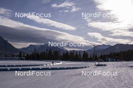 03.02.2016, Canmore, Canada (CAN): Event Feature: Sunrise over the biathlon stadium -  IBU world cup biathlon, training, Canmore (CAN). www.nordicfocus.com. © Manzoni/NordicFocus. Every downloaded picture is fee-liable.