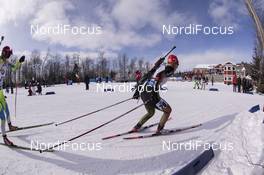 12.02.2016, Presque Isle, United States of America (USA): Luise Kummer (GER) -  IBU world cup biathlon, pursuit women, Presque Isle (USA). www.nordicfocus.com. © Manzoni/NordicFocus. Every downloaded picture is fee-liable.