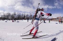 12.02.2016, Presque Isle, United States of America (USA): Magdalena Gwizdon (POL) -  IBU world cup biathlon, pursuit women, Presque Isle (USA). www.nordicfocus.com. © Manzoni/NordicFocus. Every downloaded picture is fee-liable.