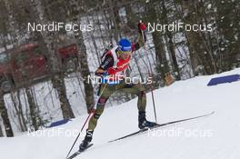 13.02.2016, Presque Isle, United States of America (USA): Eric Lesser (GER) -  IBU world cup biathlon, relay men, Presque Isle (USA). www.nordicfocus.com. © Manzoni/NordicFocus. Every downloaded picture is fee-liable.