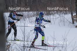 13.02.2016, Presque Isle, United States of America (USA): Irene Cadurisch (SUI), Anais Chevalier (FRA), (l-r) -  IBU world cup biathlon, relay women, Presque Isle (USA). www.nordicfocus.com. © Manzoni/NordicFocus. Every downloaded picture is fee-liable.