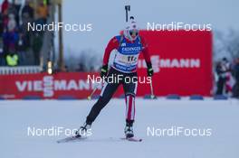 13.02.2016, Presque Isle, United States of America (USA): Audrey Vaillancourt (CAN) -  IBU world cup biathlon, relay women, Presque Isle (USA). www.nordicfocus.com. © Manzoni/NordicFocus. Every downloaded picture is fee-liable.
