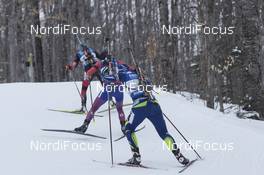 13.02.2016, Presque Isle, United States of America (USA): Anais Bescond (FRA) -  IBU world cup biathlon, relay women, Presque Isle (USA). www.nordicfocus.com. © Manzoni/NordicFocus. Every downloaded picture is fee-liable.