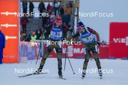 13.02.2016, Presque Isle, United States of America (USA): Karolin Horchler (GER), Miriam Goessner (GER), (l-r) -  IBU world cup biathlon, relay women, Presque Isle (USA). www.nordicfocus.com. © Manzoni/NordicFocus. Every downloaded picture is fee-liable.