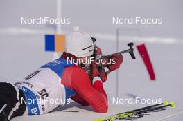 11.02.2016, Presque Isle, United States of America (USA): Carsen Campbell (CAN) -  IBU world cup biathlon, sprint men, Presque Isle (USA). www.nordicfocus.com. © Manzoni/NordicFocus. Every downloaded picture is fee-liable.
