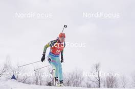 11.02.2016, Presque Isle, United States of America (USA): Juliya Dzhyma (UKR) -  IBU world cup biathlon, sprint women, Presque Isle (USA). www.nordicfocus.com. © Manzoni/NordicFocus. Every downloaded picture is fee-liable.