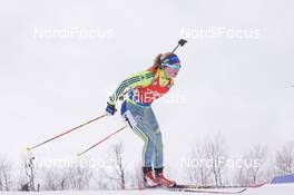 11.02.2016, Presque Isle, United States of America (USA): Mona Brorsson (SWE) -  IBU world cup biathlon, sprint women, Presque Isle (USA). www.nordicfocus.com. © Manzoni/NordicFocus. Every downloaded picture is fee-liable.