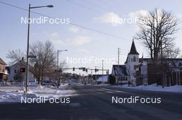 14.02.2016, Presque Isle, United States of America (USA): Event Feature: Sighseeing on Presque Isle's Main Street -  IBU world cup biathlon, training, Presque Isle (USA). www.nordicfocus.com. © Manzoni/NordicFocus. Every downloaded picture is fee-liable.