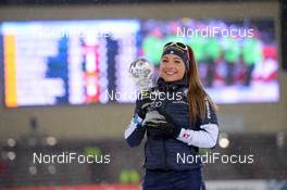 17.03.2016, Khanty-Mansiysk, Russia (RUS): Dorothea Wierer (ITA) -  IBU world cup biathlon,  cups, Khanty-Mansiysk (RUS). www.nordicfocus.com. © Tumashov/NordicFocus. Every downloaded picture is fee-liable.
